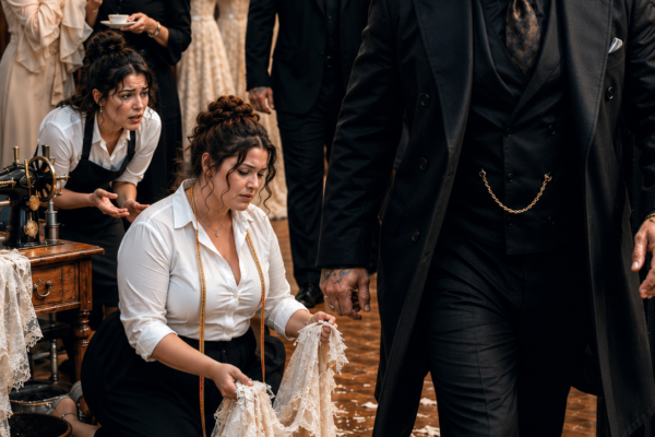 The Mafia Boss Tore the Plus-Size Seamstress’s Dress in Half—Then the Letter Hidden in His Mother’s Gown Made Him Stop His Wedding