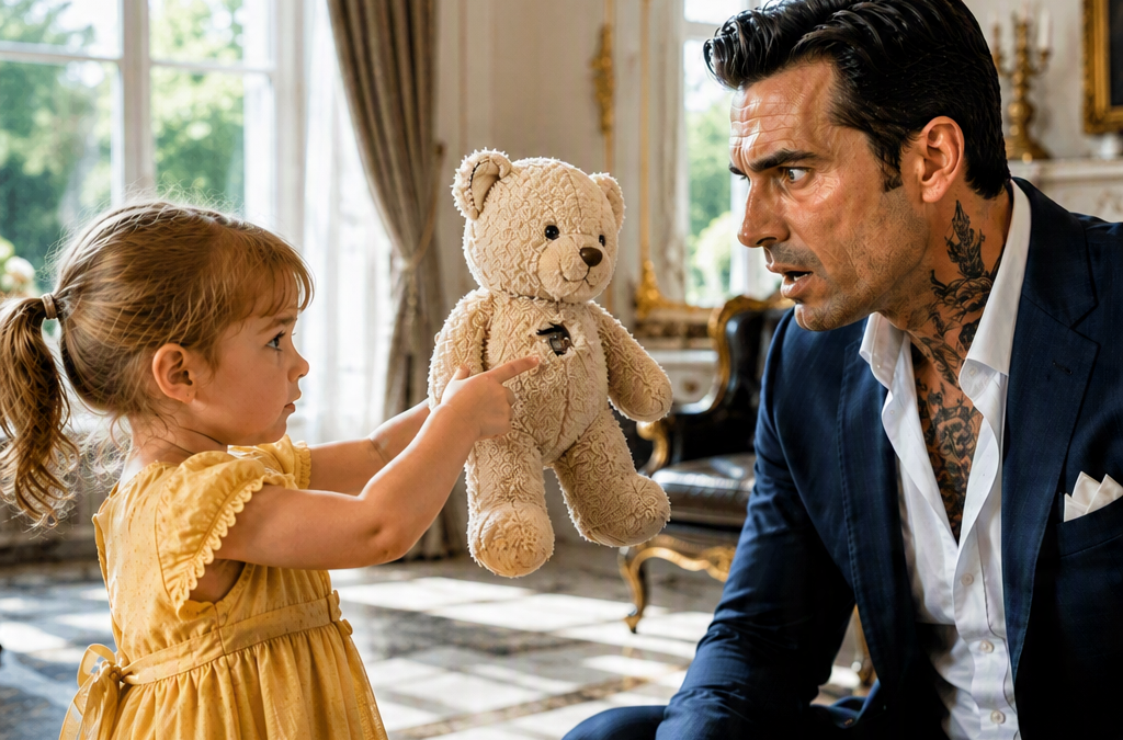 THE MAID’S THREE-YEAR-OLD DAUGHTER OFFERED TO FIX MY DEAD WIFE’S TORN TEDDY BEAR—THEN SHE FELT SOMETHING HARD INSIDE, AND ONE WOMAN IN MY HOUSE STOPPED SMILING
