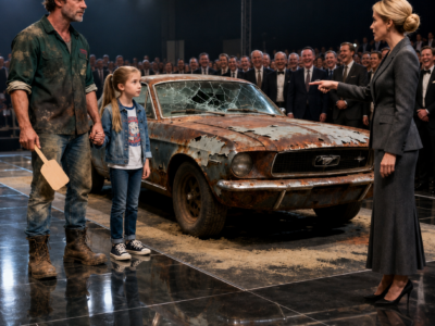 they laughed when the broke mechanic paid $500 for a rusted mustang—30 days later his grandfather touched the hood and the whole city went silent