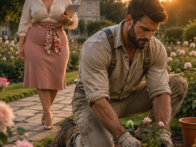 She Came to Redesign a Billionaire’s Garden—She Thought He Was Just the Gardener Until Everyone Stood When He Entered the Boardroom