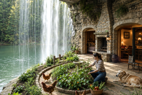 Widowed With Only $7, She Fled Into the Ozarks—Then Found a Hidden Room Behind a Waterfall