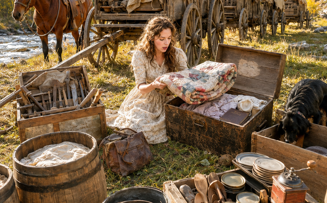 they took her home after her father died and laughed when she rode toward a “dead” mountain—then she found six wagons that had been waiting twenty years for her family