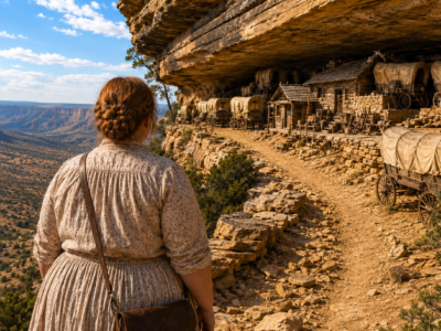 the pioneer caravan vanished in the mountains for forty years—then a young woman bought their frozen camp for $9.40 and uncovered the lie a whole town had protected