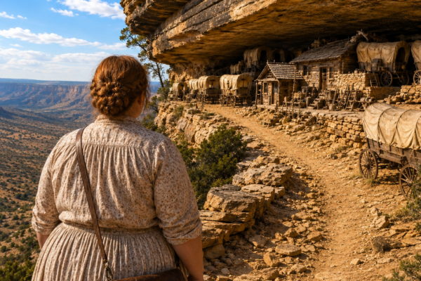 the pioneer caravan vanished in the mountains for forty years—then a young woman bought their frozen camp for $9.40 and uncovered the lie a whole town had protected