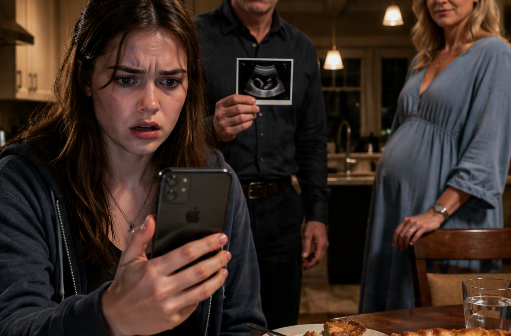 MY DAD’S FIANCÉE PRAISED ME FOR STARVING MYSELF—THEN SHE CLAIMED SHE WAS CARRYING HIS BABY, BUT THE NIGHT MY PHONE WAS ERASED, I REALIZED SHE WAS HIDING SOMETHING WORSE