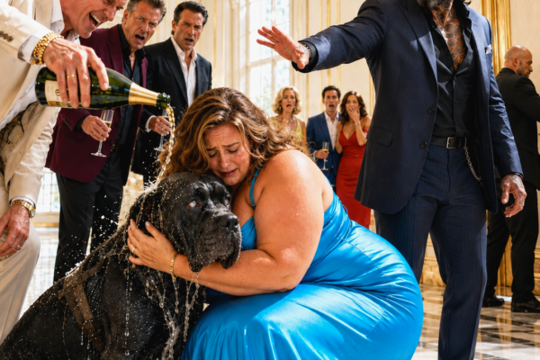 They Poured Champagne on the Mafia Boss’s Blind Dog—Then He Locked the Ballroom and Asked Her to Stay