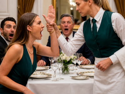 THE WAITRESS EVERYONE EXPECTED TO BE SLAPPED WHISPERED THE BILLIONAIRE HEIRESS’S FORGOTTEN NAME—THEN THE CITY’S MOST FEARED MAFIA BOSS STOOD, CALLED HER HIS FIANCÉE, AND DARED ANYONE TO TOUCH HER