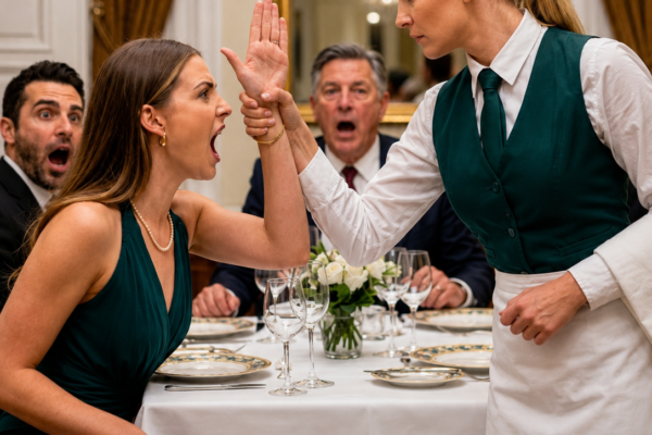 THE WAITRESS EVERYONE EXPECTED TO BE SLAPPED WHISPERED THE BILLIONAIRE HEIRESS’S FORGOTTEN NAME—THEN THE CITY’S MOST FEARED MAFIA BOSS STOOD, CALLED HER HIS FIANCÉE, AND DARED ANYONE TO TOUCH HER