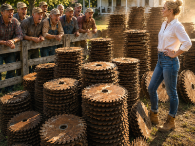 I Spent My Grandfather’s Last $300 on 1,100 Rusted Mill Blades—Six Months Later, Collectors Were Sleeping Outside My Farm Gate