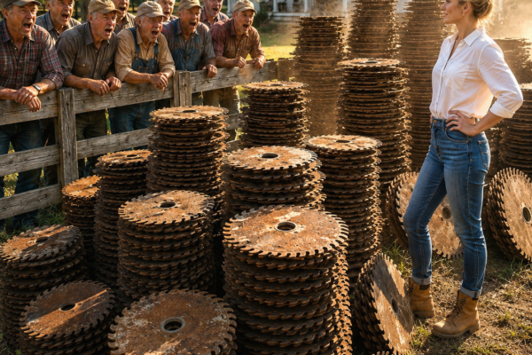 I Spent My Grandfather’s Last $300 on 1,100 Rusted Mill Blades—Six Months Later, Collectors Were Sleeping Outside My Farm Gate