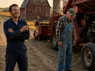 the repair shops told him his old massey combine wasn’t worth saving—then his farmer’s son came home and fixed what everyone else had given up on