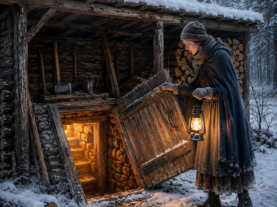 her husband’s family threw the widow out before winter—then the coldest week in wisconsin drove them all beneath her woodshed