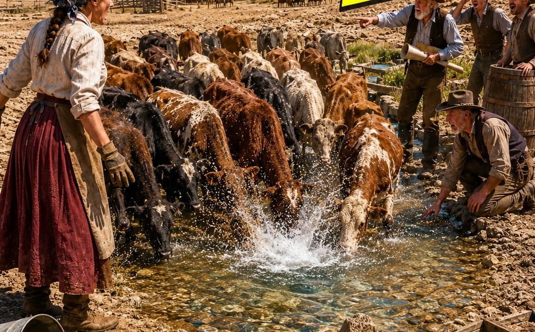 they laughed when she paid forty dollars for twenty-two starving heifers—until the cattle dug into the sand and found water the worst drought in memory could not take