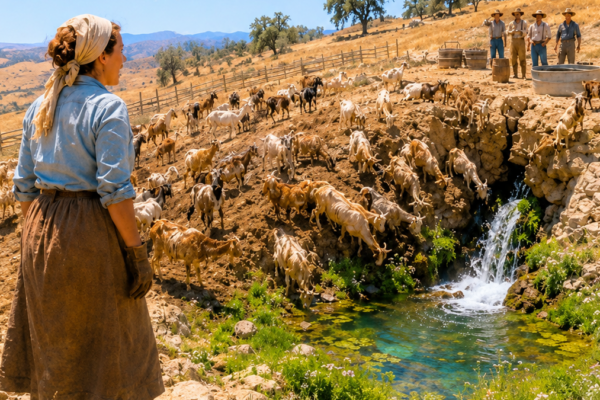 She Paid $40 for 55 Starving Goats — They Cracked Open a Hillside Spring the Drought Never Found