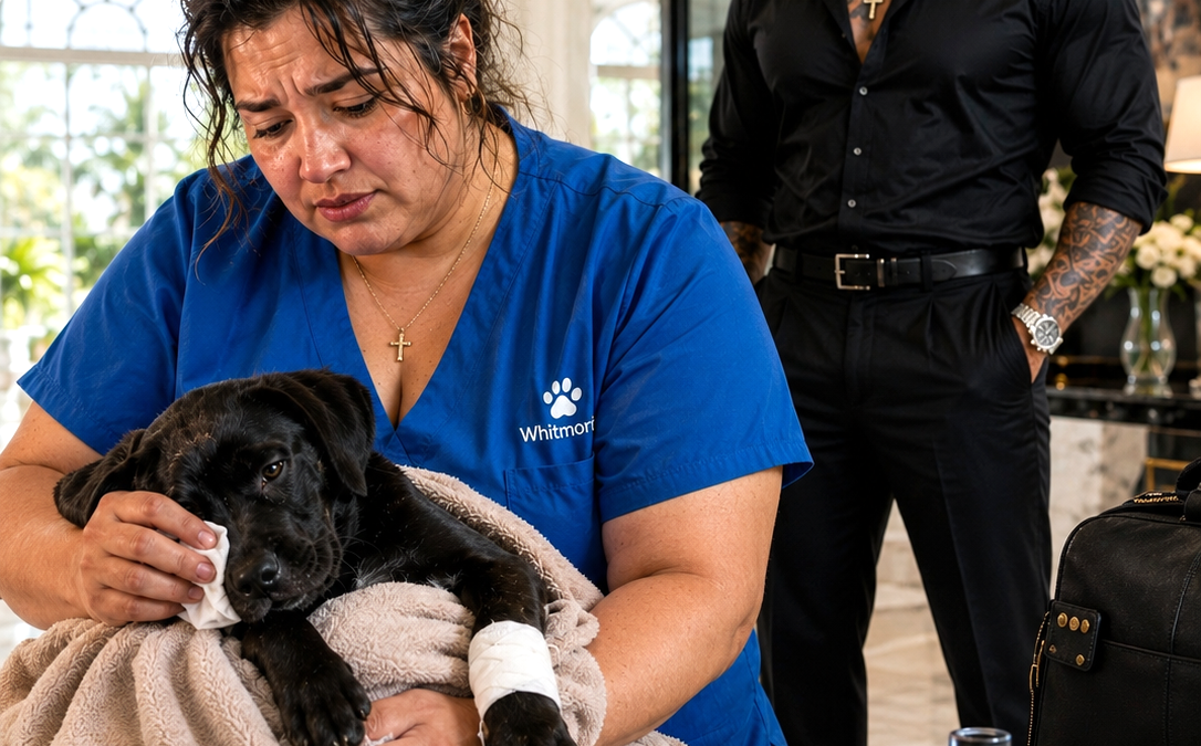 I Carried the Mafia Boss’s Terrified Puppy Until Dawn—Then He Told Me He Had Watched Every Minute