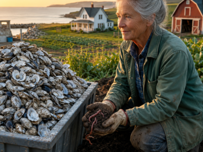 the town called her dead farm worthless after her husband died, until the fish market’s discarded shells built her a six-figure legacy
