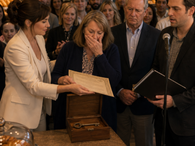 My Parents Refused Me a Spare Room After My Bakery Failed, While Saving Space and Money for My Brother—So My Aunt Handed Me Her Garage Key, and Ten Years Later I Put 25% of an $80 Million Company Into Her Hands in Front of Them