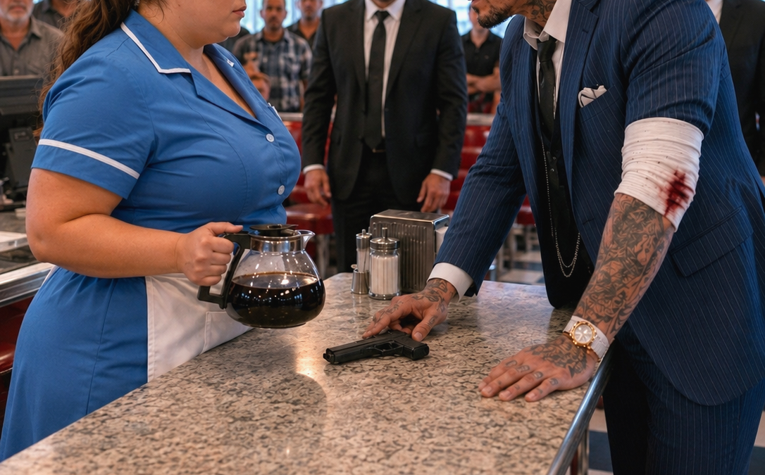 The Mafia Boss Shouted at the Night-Shift Waitress—Her Answer Made His Bodyguards Go Silent