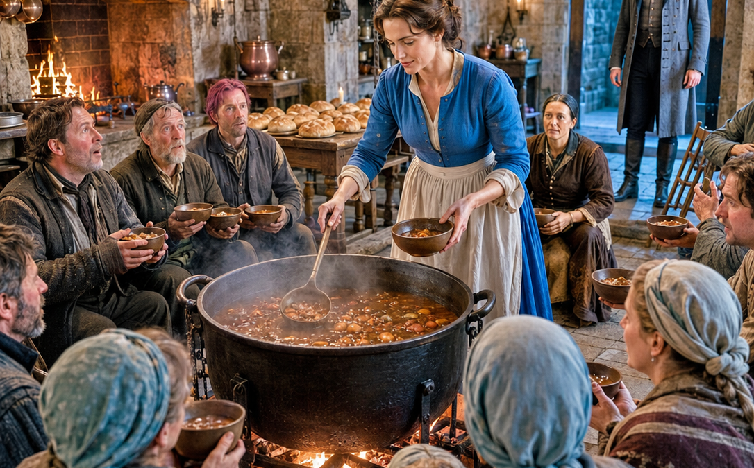 the duke gave his unwanted bride a ruined kitchen to shame her—by christmas, she had fed his starving estate and made him understand who had truly saved his name