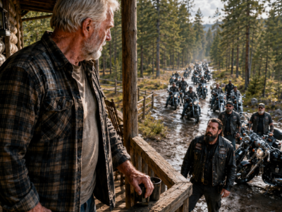 I Saved a Pregnant Biker’s Wife During a Storm—By Sunrise, 800 Riders Had Surrounded My House