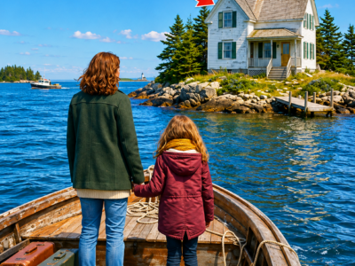 after losing her home, a single mother inherited her grandmother’s house on a lonely maine island — then her daughter found the photograph proving a dead boy had lived