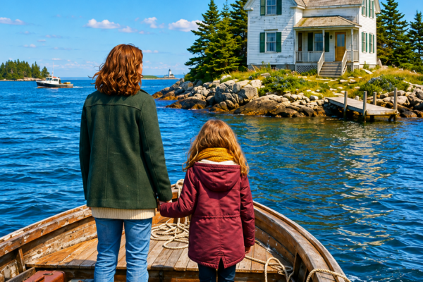 after losing her home, a single mother inherited her grandmother’s house on a lonely maine island — then her daughter found the photograph proving a dead boy had lived