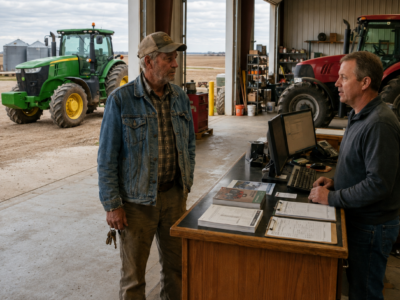 after 31 years with john deere, one six-week repair delay sent this kansas farmer into a massey ferguson dealer—and changed who he trusted with his farm