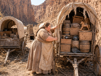 they laughed when she rode alone into the mountains—but the six lost wagons she found there carried enough truth to destroy the richest man in the valley