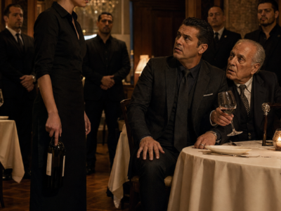 The Shy Waitress Answered the Mafia Boss’s Sicilian Father in the Dialect No One Expected—But When His Cruel Insult Turned the Room Silent, Her Five Defiant Words Made Matteo Santoro Forget She Was Supposed to Be Invisible