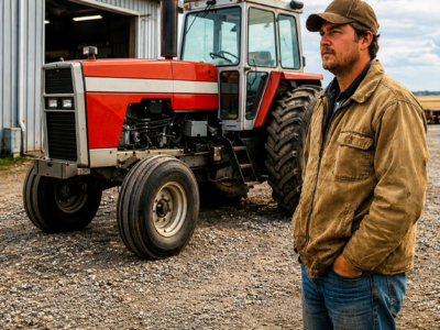 the bank called his massey ferguson 1155 the biggest mistake in county history—forty years later, the old tractor was still running and so was the farm