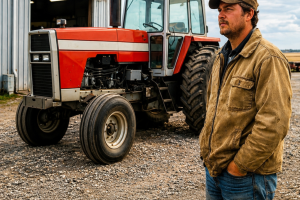 the bank called his massey ferguson 1155 the biggest mistake in county history—forty years later, the old tractor was still running and so was the farm