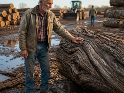 the timber company marked 63 twisted walnut logs for burning—then an aging carpenter chose the worst 11 and found what everyone else had missed