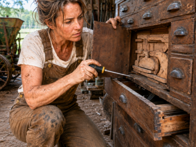 she paid twelve dollars to buy back her father’s battered tool chest—then the one drawer that would not open revealed the work he had hidden for forty years