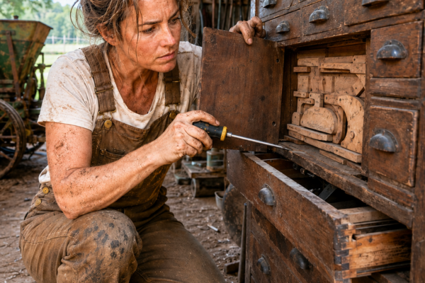 she paid twelve dollars to buy back her father’s battered tool chest—then the one drawer that would not open revealed the work he had hidden for forty years