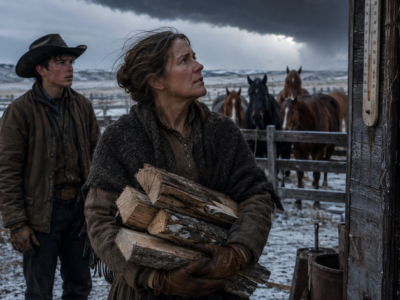 The Ranch Hands Laughed When Iron Ridge’s Cook Warned Them About the 1887 Blizzard—Until Margaret Holloway Moved Two Hundred Cattle, Opened the Emergency Stores Nobody Knew She Had Built, and Proved Eleven Years of Quiet Attention Had Made Her the Ranch’s Most Valuable Mind