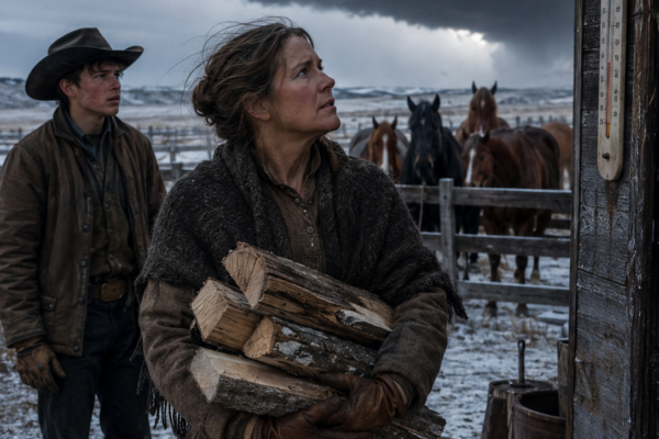 The Ranch Hands Laughed When Iron Ridge’s Cook Warned Them About the 1887 Blizzard—Until Margaret Holloway Moved Two Hundred Cattle, Opened the Emergency Stores Nobody Knew She Had Built, and Proved Eleven Years of Quiet Attention Had Made Her the Ranch’s Most Valuable Mind