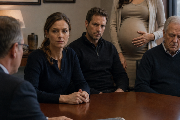 My Stepsister Announced She Was Pregnant With My Husband’s Baby Before Our Divorce Was Final. I Let My Father Call Me Bitter and Walked Out Without Arguing—Because Mum’s Old Insurance Folder Contained a Receipt That Made Her Pregnancy Timeline Impossible, and Someone in the Family Already Knew.