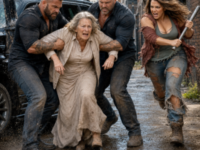 A plus size homeless woman saved a Mafia boss’s mother and refused every dollar he offered, but the next morning eleven black SUVs arrived because his mother had whispered one name…