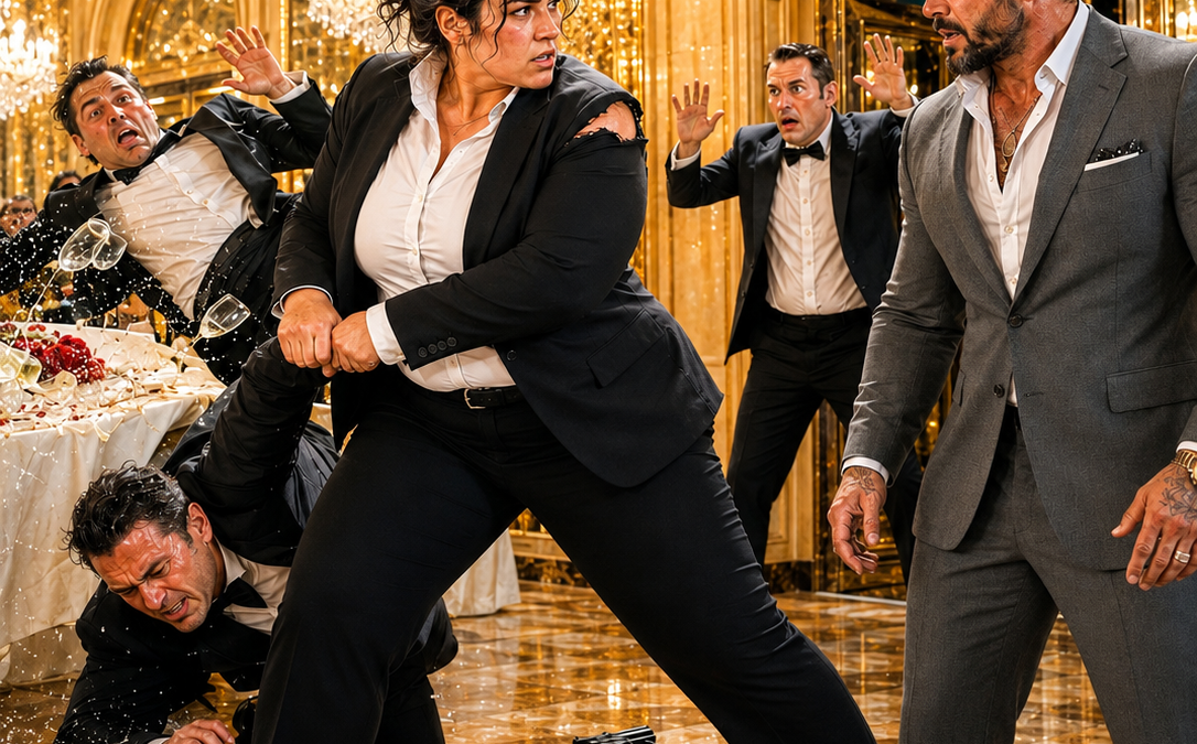 They Mocked the Plus-Size White Bodyguard at the Mafia Gala—Then Her Abusive Ex Beat Her in the Garage and the Boss Finally Saw Who She Really Was
