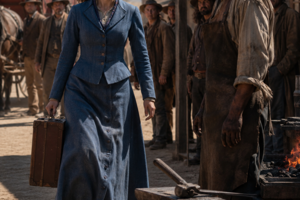 Everyone Said the Apache Blacksmith’s Mail-Order Bride Would Flee Silver Hollow—Then Clara Crossed the Street, Took Nathaniel Redfeather’s Hand Before the Watching Town, and Later Forced the Men Trying to Drive Him Out to Defend Their Judgment in the Open