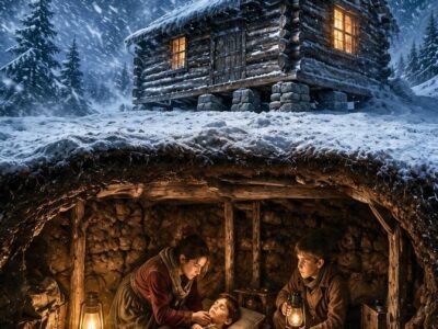 one freezing night, a widow dug a room beneath her cabin to save her boys—when a -40° blizzard buried the valley, the neighbors who mocked her came begging at her door