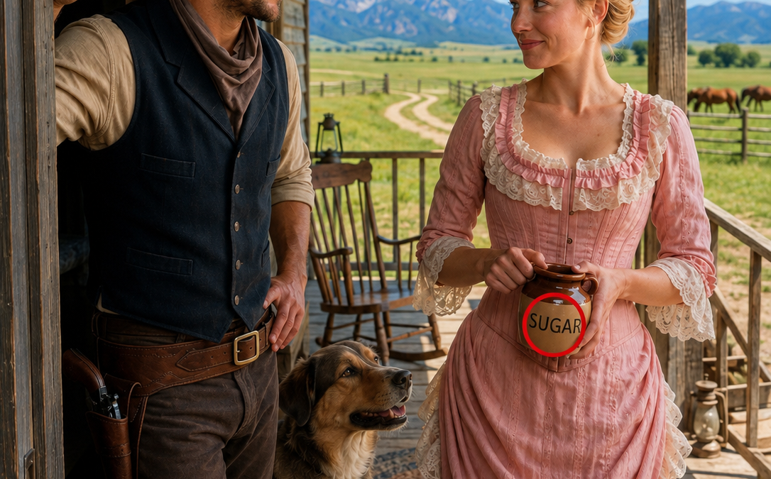 She kept borrowing sugar from the lonely rancher down the road — until he learned she never used sugar at all