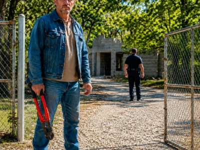  the hoa locked me out of my family’s land for twelve years—when i cut down their gate, the deputy discovered what they had buried behind it