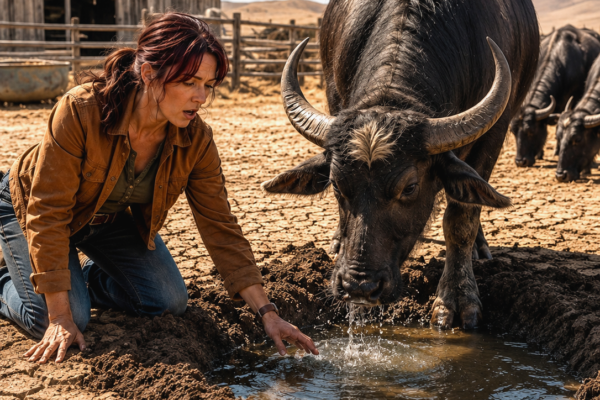 My Rich Neighbor Laughed as My Buffalo Dug Up My Dying Farm—Then They Found the Hidden Spring He Wanted Buried