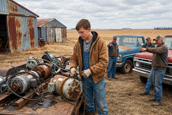 everyone laughed when the farmer’s teenage daughter hauled home their dead irrigation motors—then the worst drought in fifty years came for their land