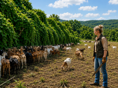 they laughed when the widow bought fifty kudzu-choked acres for one dollar—then her goats uncovered an orchard the county had tried to forget