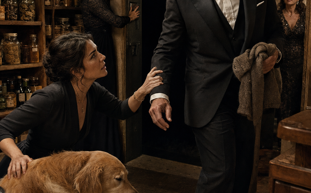 They Spilled Champagne on a Blind Dog at the Mafia Boss’s Dinner—Then Marcello Locked the Doors, and Marla Realized Rook Had Not Been Identifying a Traitor at All, but Secret Passages Someone Inside the Family Had Been Using for Months