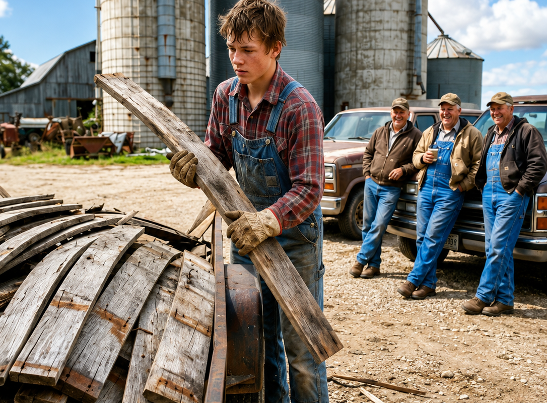 they laughed when the nineteen-year-old asked for the old silo they planned to burn—nine years later, the contractor who mocked him came back asking how he had done it