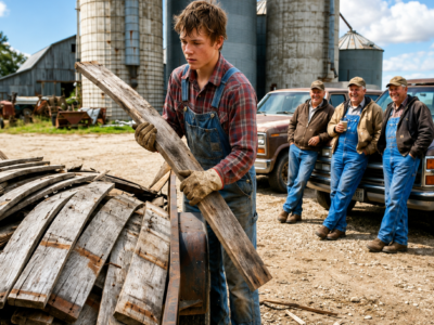 they laughed when the nineteen-year-old asked for the old silo they planned to burn—nine years later, the contractor who mocked him came back asking how he had done it