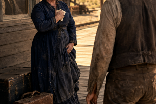 Eleanor Whitfield Crossed Eight Hundred Miles to Marry Thomas Hayes, but He Left Her Waiting at the Station—Then She Walked Onto His Ranch, Found the Financial Trap Closing Around His Land, and Learned He Had Read Her Arrival Notice Before Choosing Not to Come